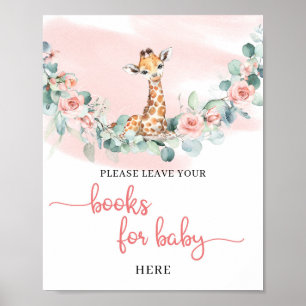 Wild One Baby Giraffe Jungle animal books for baby Poster