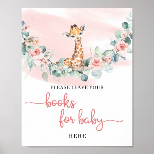 Wild One Baby Giraffe Jungle animal books for baby Poster