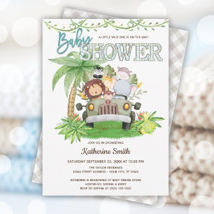Wild One Baby Shower Invitation