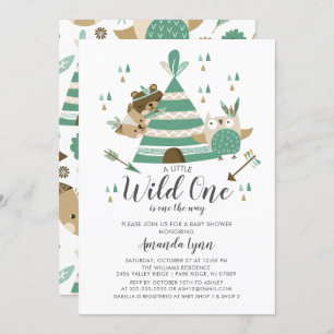 Wild One Baby Shower Invitation