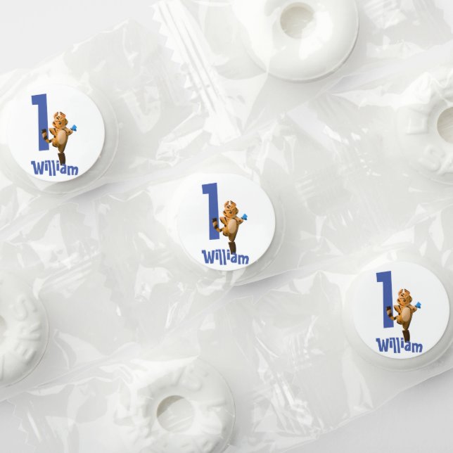 Wild One Baby Tiger 1st Birthday Candy Favor Stick (Assorted)