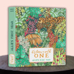 Wild One Baby's First Year Photo Album 3 Ring Binder<br><div class="desc">This adorable binder album for your baby's first year feautres an original, watercolor jungle printed as a background to album label that reads, "It's been a wild one". Cute and functional, this binder is the perfect way to keep track of your baby's milestones through photos, scrapbook pages, keepsakes, handwritten notes,...</div>