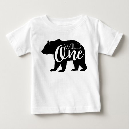 Wild One Bear | First Birthday Party Baby T-shirt