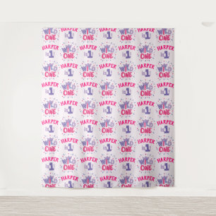 Wild One Birthday Girl Party Backdrop