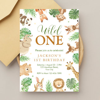 Wild One Birthday Invitation