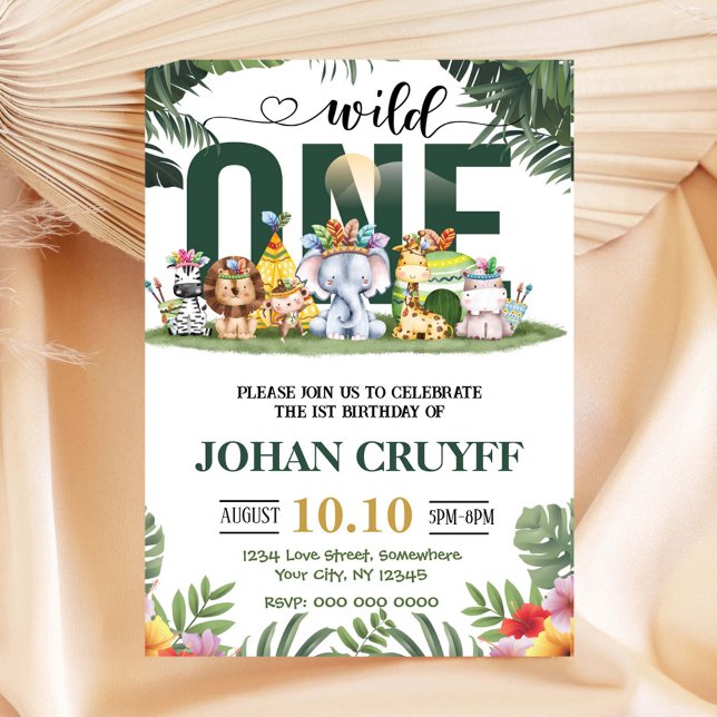 Wild One Birthday Invitation (Creator Uploaded)