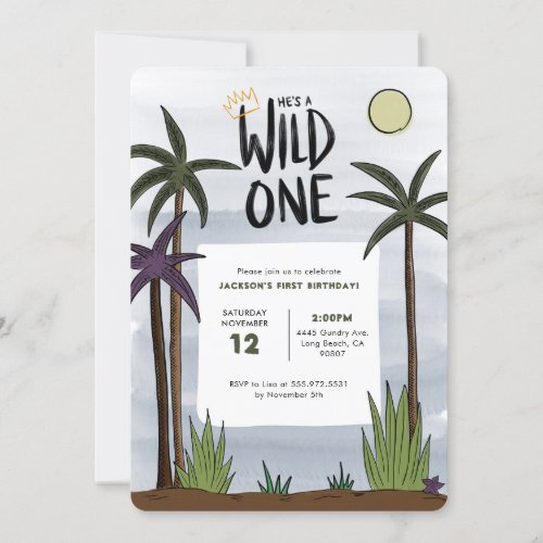 Wild One Birthday Invitation