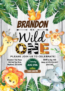 jungle birthday invitations zazzle