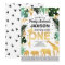 Wild One Birthday Invitation Jungle Animals Party