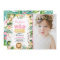 Wild One Birthday Invitation Safari Animals Party