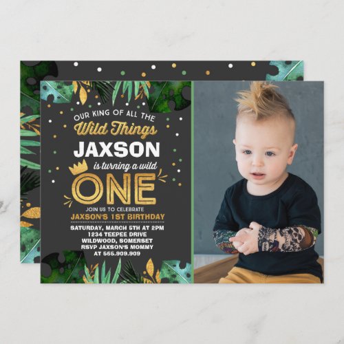 Wild One Birthday Invitation Wild Things Birthday