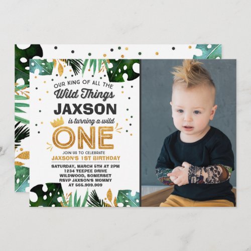 Wild One Birthday Invitation Wild Things Birthday