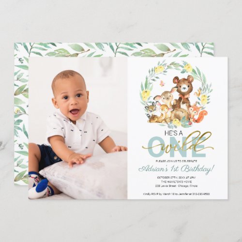 Wild One Birthday Invitations With Photo