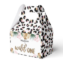 Wild One Birthday Leopard Print Wild Jungle Party Favor Boxes