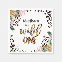 Wild One Birthday Leopard Print Wild Jungle Party
