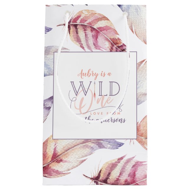 wild one birthday party gift bag (Front)