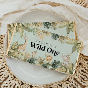 Wild One Birthday Party Safari Animals Jungle Hershey Bar Favors