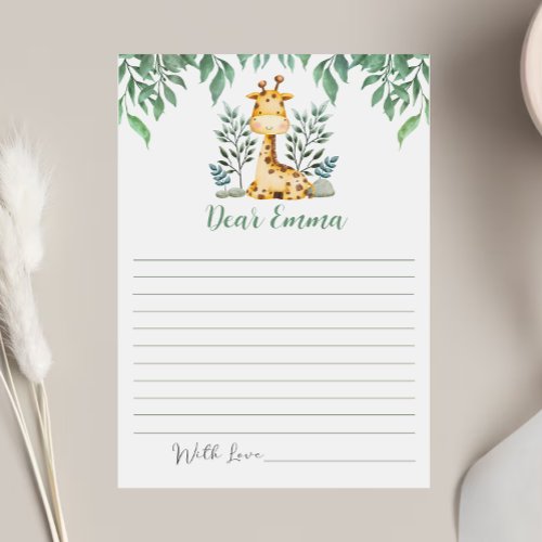 Wild ONE Birthday Party Time Capsule Note Card