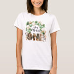 Wild One Birthday Safari Animal Photo Mom T-Shirt<br><div class="desc">Wild One Birthday Safari Animal Photo</div>