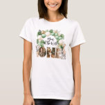 Wild One Birthday Safari Animal Photo Mom T-Shirt<br><div class="desc">Wild One Birthday Safari Animal Photo</div>