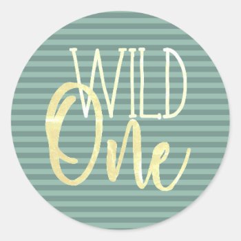 Wild One Birthday Sticker by RedefinedDesigns at Zazzle