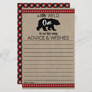 Wild One Boys Baby Shower Advice & Wishes