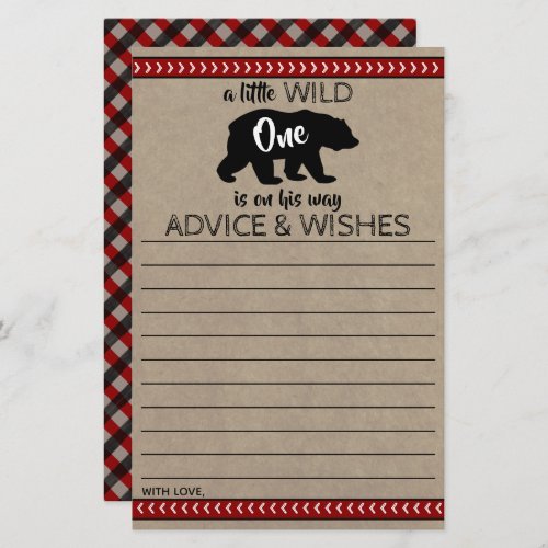 Wild One Boys Baby Shower Advice  Wishes