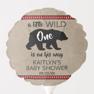 Wild One Boys Baby Shower Balloon