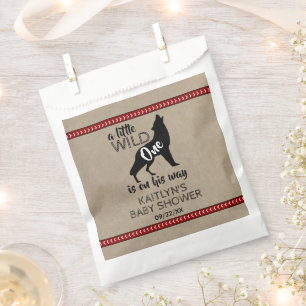 Wild One Boys Baby Shower Favor Bag