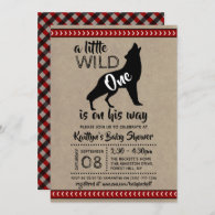 Wild One Boys Baby Shower Invitation