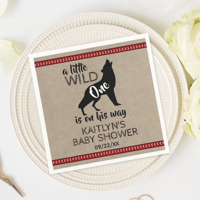 Wild One Boys Baby Shower Napkins (Creator Uploaded)