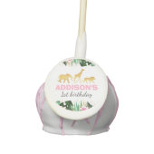 Wild One Cake Pops Jungle Animals Party Favor (Front)