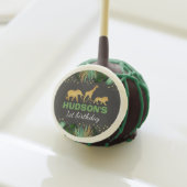 Wild One Cake Pops Jungle Animals Party Favor (Front Insitu)