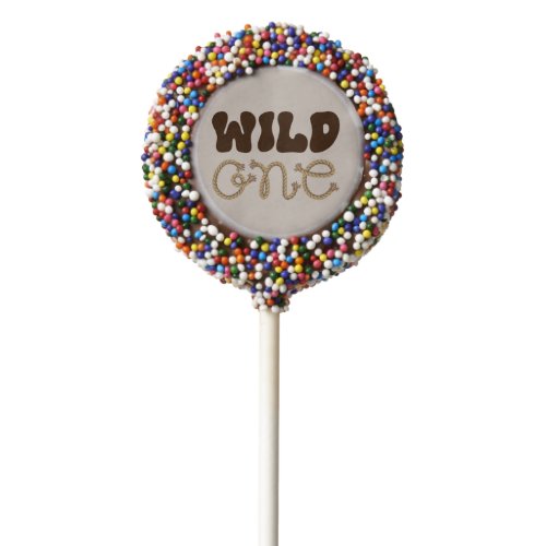 Wild One Cowboy Birthday Party Chocolate Covered Oreo Pop