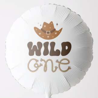 Wild One Cowboy Birthday Party Large Balloon