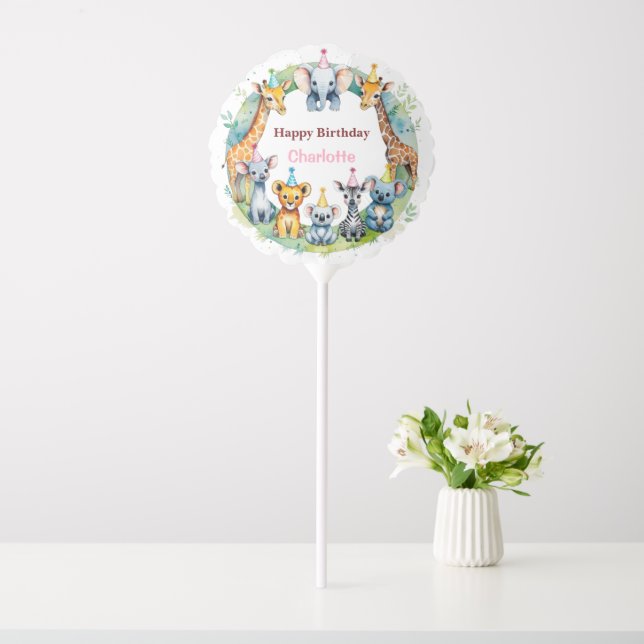 Wild One Cute Animals Balloon Boy Birthday party (In SItu)