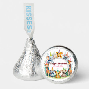 Wild One Cute Jungle Animal Child's Birthday  Hershey®'s Kisses®