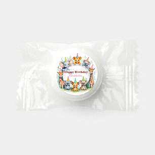 Wild One Cute Jungle Animal Child's Birthday Life Saver® Mints