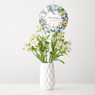 Wild One Cute Jungle Animals Child's Birthday  Balloon