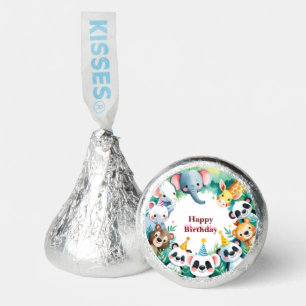 Wild One Cute Jungle Animals Child's Birthday Hershey®'s Kisses®