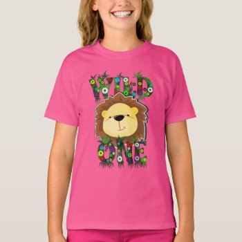 Wild One Cute Lion Illustration  T-shirt by gravityx9 at Zazzle