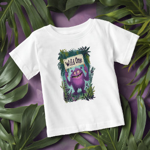 Wild One – Cute Monster Birthday Shirt