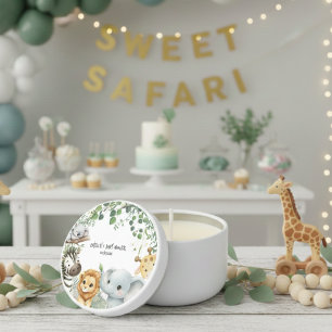 Wild One Cute Safari Jungle Animals  Baby Shower  Mini Candle Favors