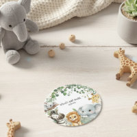 Wild One Cute Safari Jungle Animals Baby Shower