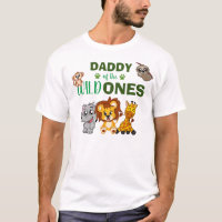 Wild One Dad Jungle Safari Zoo Animal Twins Daddy