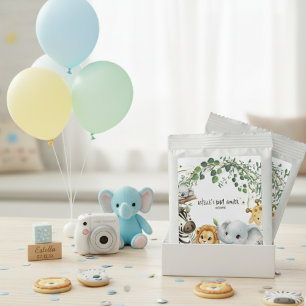 Wild One Elegant Safari Cute Animals Boy Shower  Margarita Drink Mix