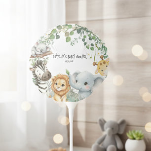 Wild One Elegant Safari Jungle Animals Baby Shower Balloon