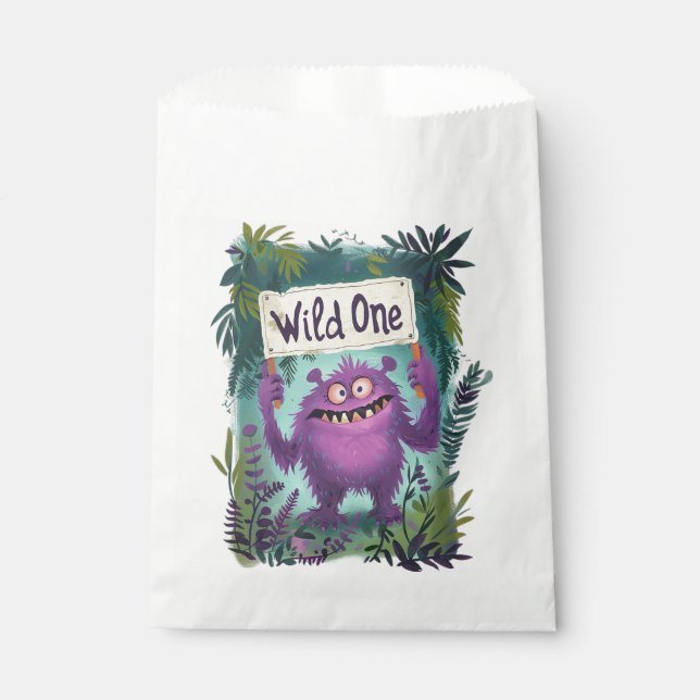 Wild One Favor Bag (Front)