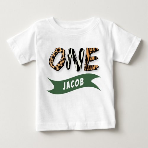 Wild One First Birthday Baby T_Shirt