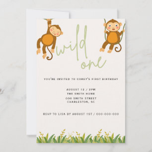 WILD ONE First Birthday Invitation